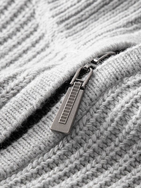 Men's Oversized Quarter-Zip Jumper