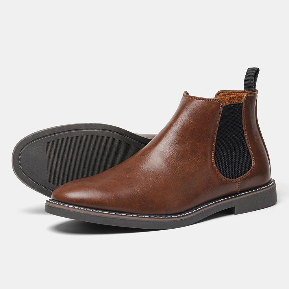 Men's Leather Chelsea Boots - Sienna
